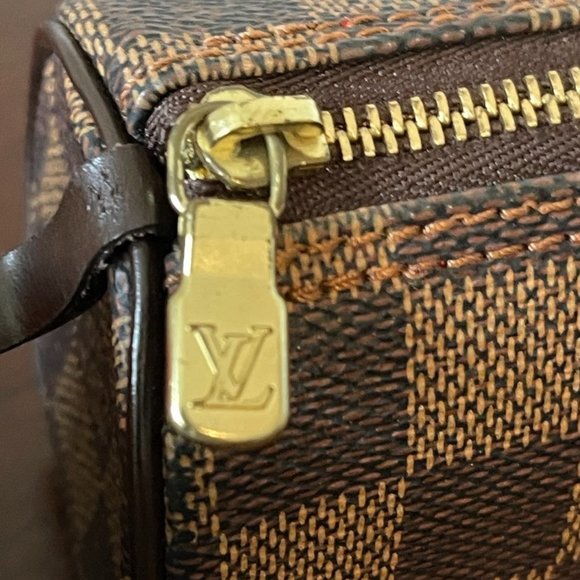 Louis Vuitton Papillon Pouch Mini Hand Bag Damier Ebene Brown (128463) - Picture 2 of 8